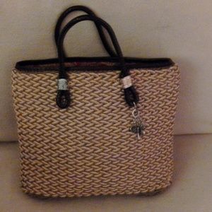 "BRIGHTON"  wicker  tote'